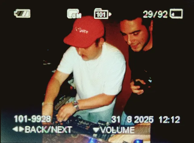 TAPE behind the decks at Kaffee Bolero, filmed camcorder-style